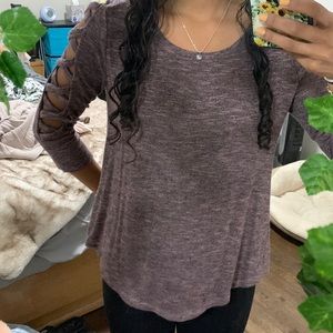 Fun Zig Zagged Sleeves Top